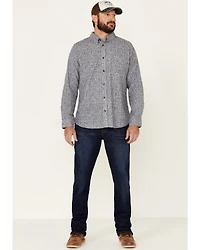United By Blue Men's Southwestern Soft Hemp Chambray Long Sleeve Western Shirt