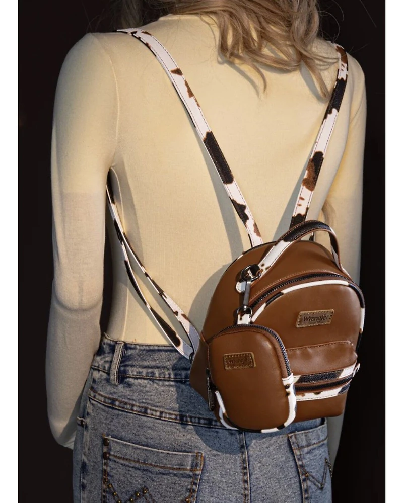 Wrangler Cow Print Mini Backpack