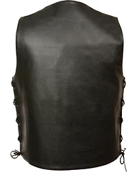 Milwaukee Leather Men's Side Lace Vest - Big 4X