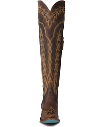 Lane Women's Lexington Over The Knee Corset Western Boots - Snip Toe