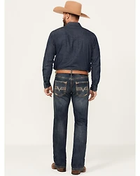 Rock & Roll Denim Men's Pistol Dark Wash Straight Reflex Stretch Jeans