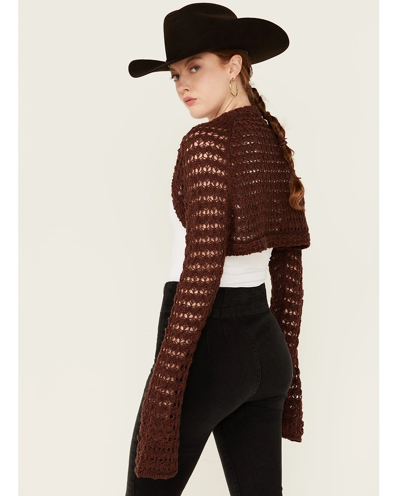 Beyond The Radar Women's Crochet Shrug