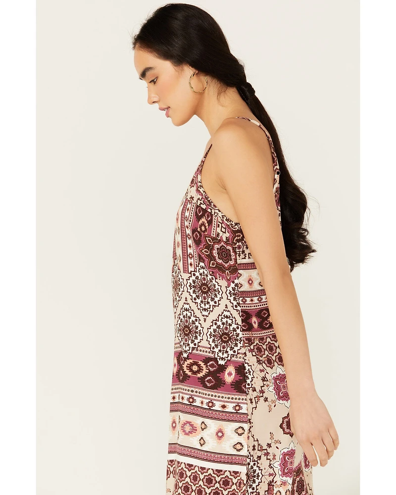 Shyanne Women's Printed Challis Mini Slip Dress