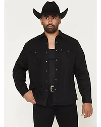 Levi's Men's New Black Rinse Classic Long Sleeve Snap Western Shirt