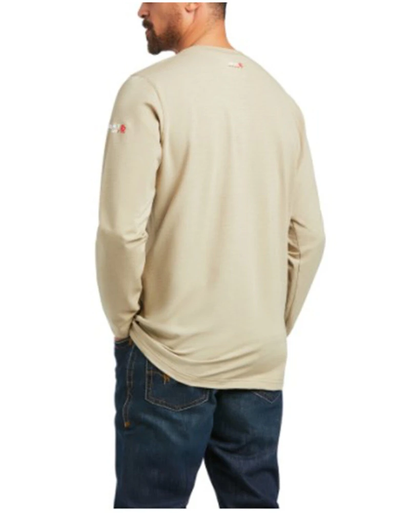 Ariat Men's FR Solid Base Layer Long Sleeve Work T-Shirt