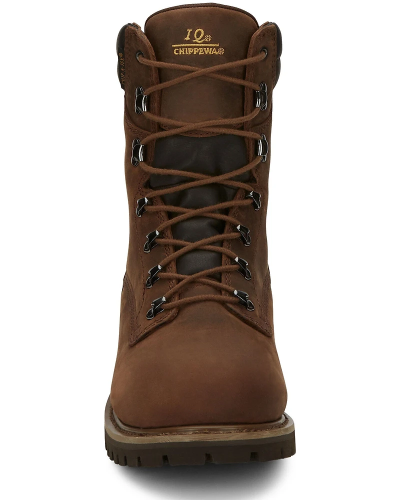 Chippewa Men's Heavy Duty Waterproof & Insulated Aged Bark 8" Work Boots - Soft Toe