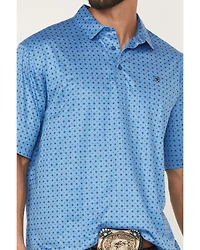Ariat Men's Charger 2.0 Geo Print Short Sleeve Button-Down Polo Shirt