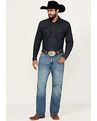 Wrangler Retro Men's Medium Wash Andalusian Relaxed Bootcut Stretch Denim Jeans