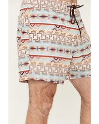Rock & Roll Denim Men's Southwestern Print Stretch Volley Shorts