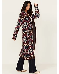 Shyanne Women's Southwestern Print Long Cardigan