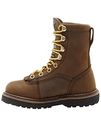 Georgia Boys' Insulated Outdoor Waterproof Lace-Up Boots