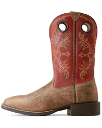 Ariat Men's Sport Rodeo Crazy Western Performance Boots - Broad Square Toe