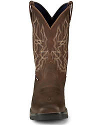 Tony Lama Men's Anchor Water Buffalo Soft Western Work Boots - Broad Square Toe