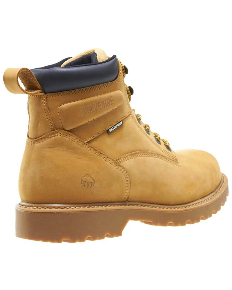 Wolverine Men's Floorhand Waterproof 6" Work Boots - Round Toe