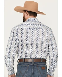 Roper Men's Wallpaper Floral Print Short Sleeve Snap Stretch Western Shirt