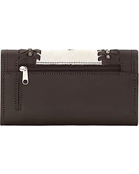 American West Women's Cow Town Pony Hair Tri-Fold Wallet