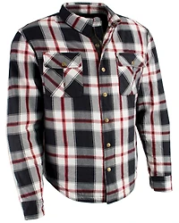 Milwaukee Performance Men's Aramid Reinforced Plaid Flannel Biker Shirt - Big & Tall