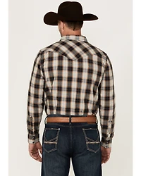 Cody James Men's Desert Nights Plaid Print Long Sleeve Snap Western Shirt