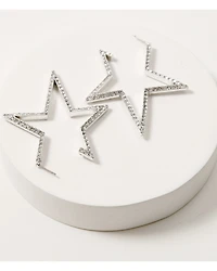 Lainey Wilson Women's Bell Bottom Charm Star Hoop Earrings