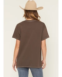 Merch Traffic Women's Kelsea Ballerini Cowboys Cry Too Short Sleeve Graphic Tee