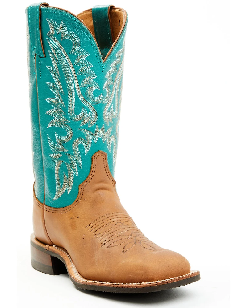 Justin Women's Shay Distressed Performance Western Boots - Broad Square Toe