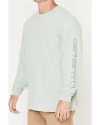 Carhartt Men's Loose Fit Heavyweight Long Sleeve Logo Graphic Work T-Shirt