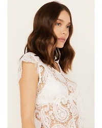 Rock & Roll Denim Women's Paisley Lace Sleeveless Tank