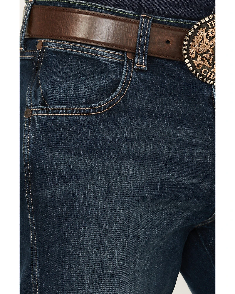 Wrangler Retro Men's Melbourne Dark Wash Slim Straight Stretch Denim Jeans