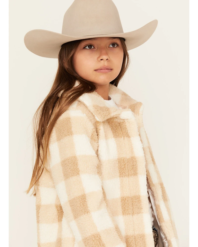 Urban Republic Girls' Plaid Print Shacket