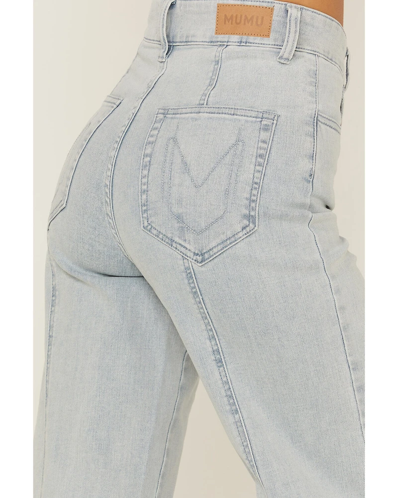 Show Me Your Mumu Women's Ashbury Wide Leg Jeans