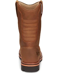 Chippewa Men's Thunderstruck Blonde Pull On Waterproof Soft Work Boots - Round Toe