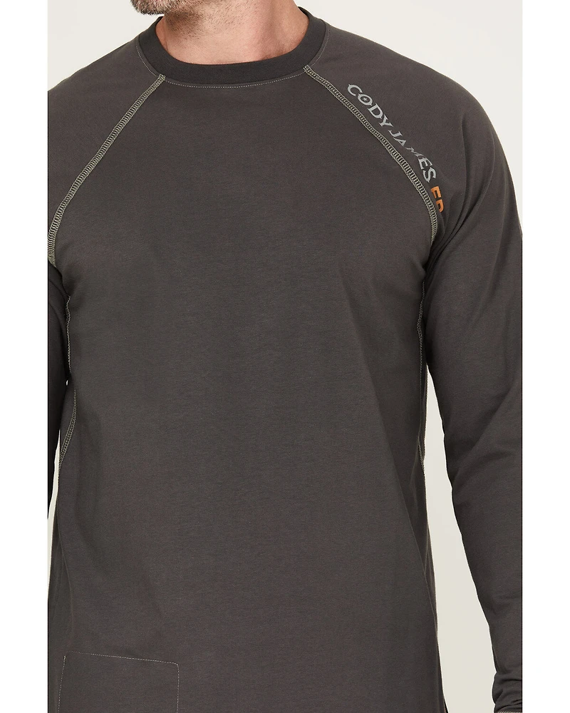 Cody James Men's FR Long Sleeve Raglan Crew Work Shirt