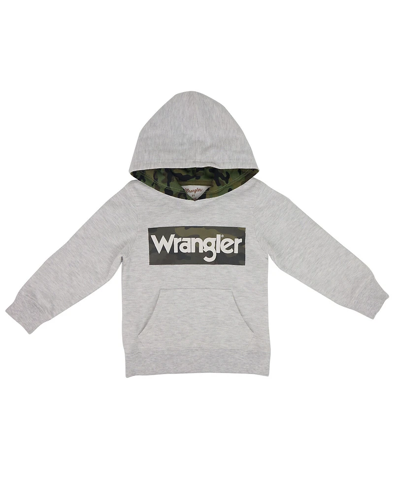 Wrangler Toddler Boys' Logo Graphic Hooded Sweatshirt