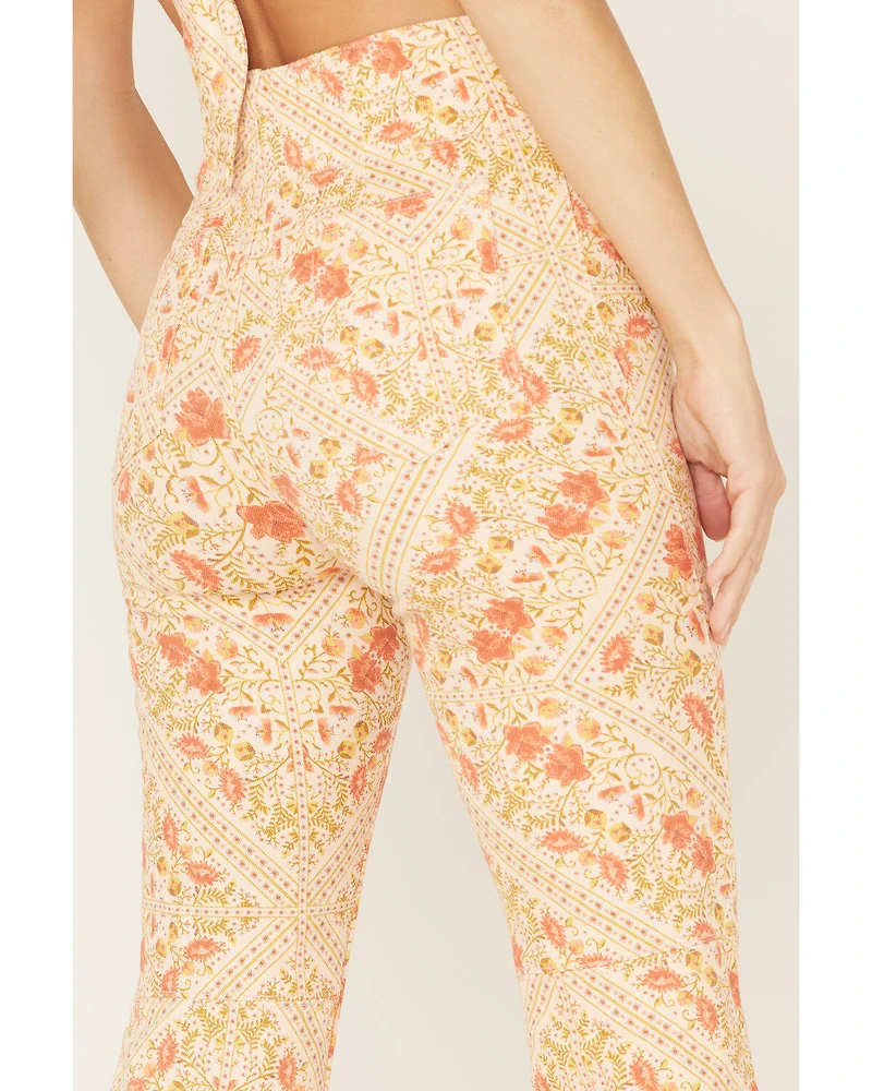 Show Me Your Mumu Women's Belmont Paisley Print Pull On Trouser Pants