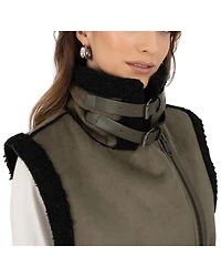 Frye Women's Belted Faux Shearling Vest