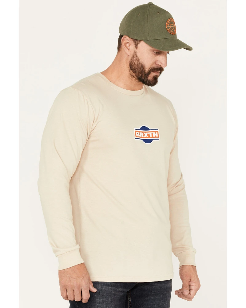 Brixton Men's Bart Logo Graphic Long Sleeve T-Shirt