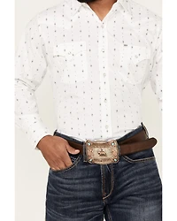 Ely Walker Men's Diamond Southwestern Print Long Sleeve Snap Western Shirt
