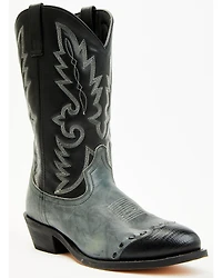 Laredo Men's Lizard Print Wingtip Western Boots - Round Toe