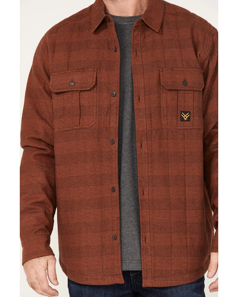 Hawx Men's Rugby Stripe Quilted Shirt Jacket