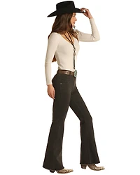 Rock & Roll Denim Women's Dark Wash High Rise Bootcut Jeans