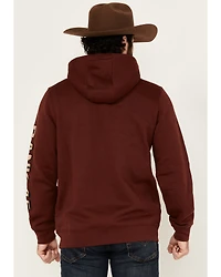 RANK 45® Men's Striped Logo Hooded Sweatshirt