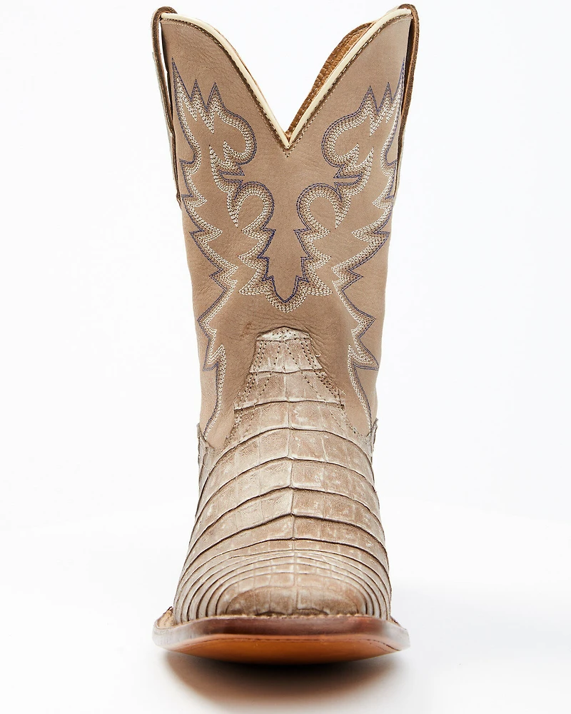 Cody James Men's Exotic Caiman Belly Western Boots - Broad Square Toe