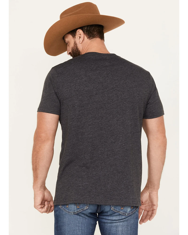 Wrangler Men's Yellowstone Dutton Ranch Wolf Short Sleeve Graphic T-Shirt