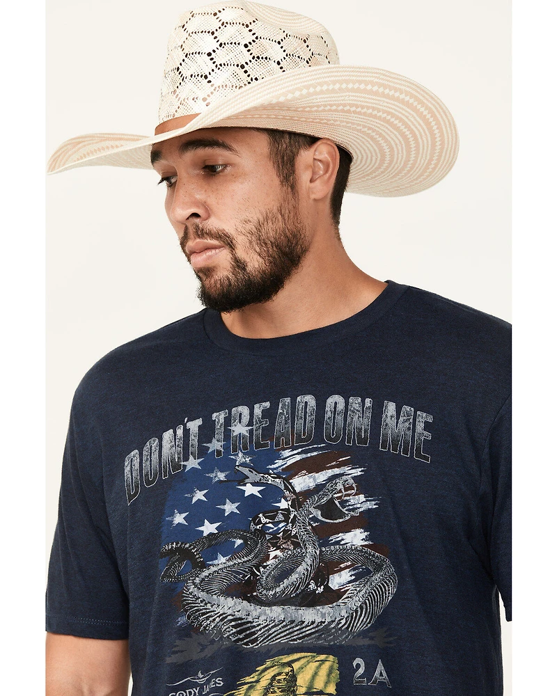 Cody James Men's Tread On Me Short Sleeve Graphic T-Shirt