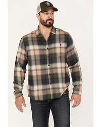North River Men's Performance Plaid Print Long Sleeve Button Shirt