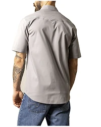 Kimes Ranch Men's Rio Solid Short Sleeve Button-Down Performance Shirt