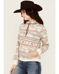 Shyanne Women's Southwestern Striped Print Fleece Hoodie