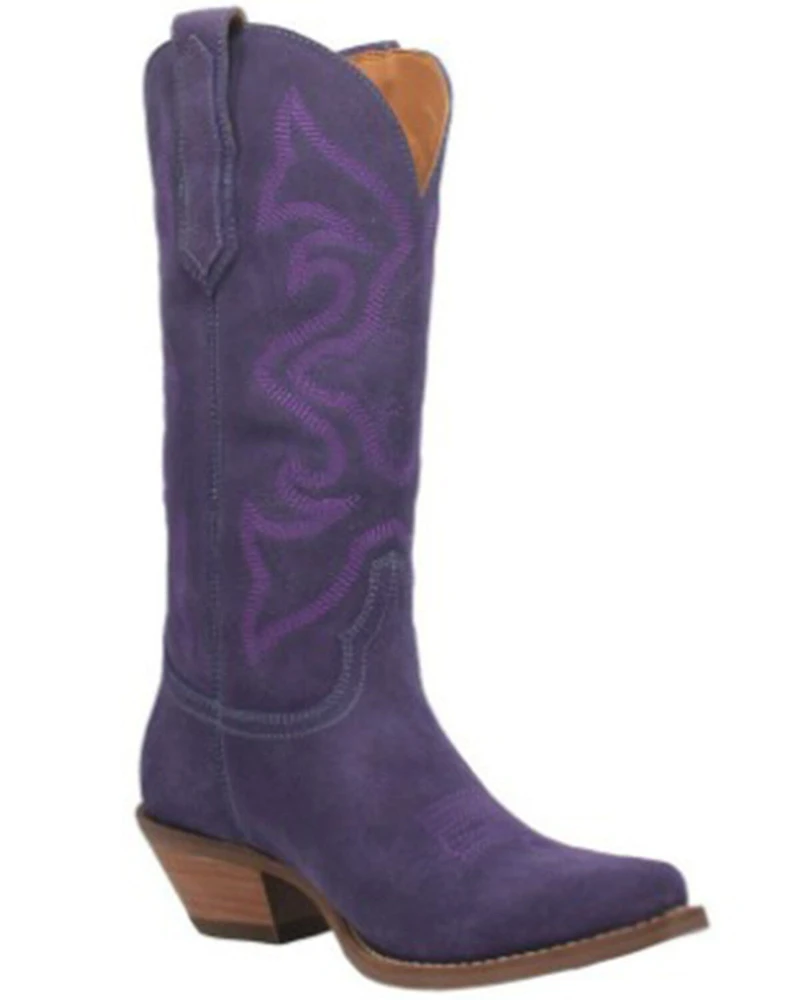 Dingo Women's Out West Suede Western Boots - Round Toe