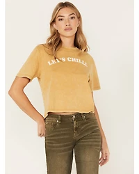 Cleo + Wolf Women's Let's Chill Short Sleeve Graphic Tee