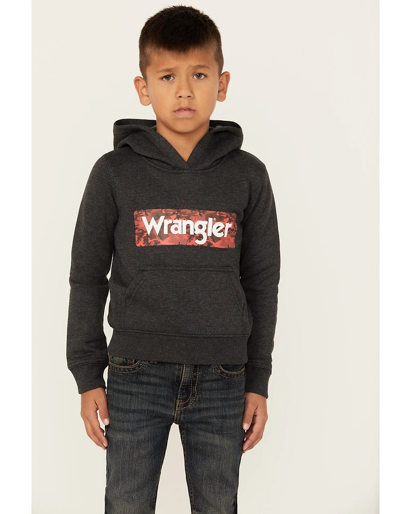 Wrangler Boys' Caviar Logo Hood Sweatshirt